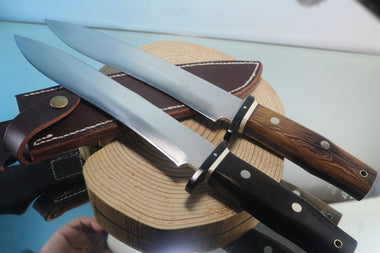 Fumio Inagaki FI-885 Mamba Hunter,   9" VG-10 Damascus Recurved Hamaguri-ba  Blade - JapaneseKnifeDirect.Com