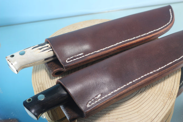 Fumio Inagaki FI-890 Damascus Hunter, 5-1/2" VG-1 Damascus blade - JapaneseKnifeDirect.Com