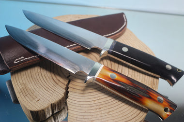 Fumio Inagaki FI-900 Damascus Hunter, 5-1/2" VG-1 Damascus blade - JapaneseKnifeDirect.Com