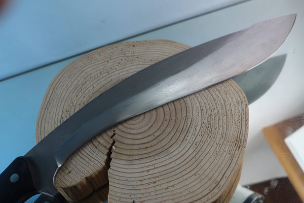 Fumio Inagaki FI-920 Kukri Machete Knife, 13" VG-10 Damascus Blade - JapaneseKnifeDirect.Com