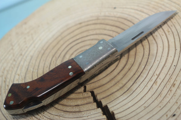 Fumio Inagaki FI-940 RON LAKE  Folders, Custom Replica with Damascus Mokume-Gane Bolster