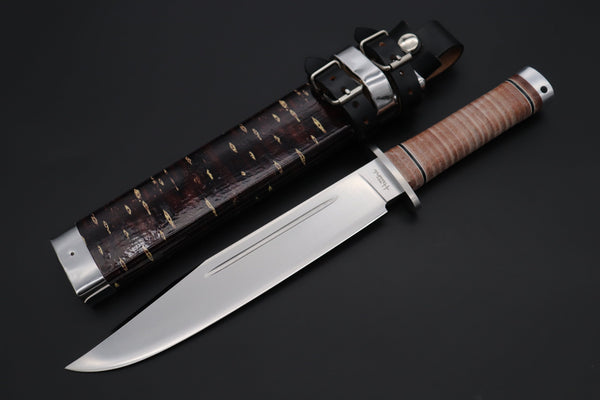 Hattori #160-1C Big Bowie Hunter I - JapaneseKnifeDirect.Com