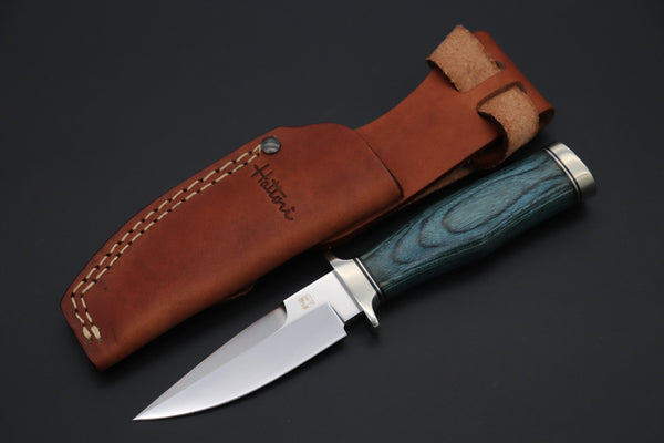 Hattori H-101B Precision Master Utility (VG-10 Blade. Blue Pakka wood handle)