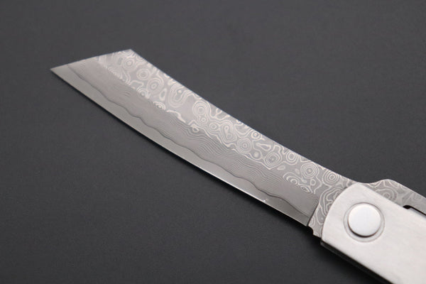 Hattori KD30-HIGO Cowry X Damascus Higonokami Folding Knife