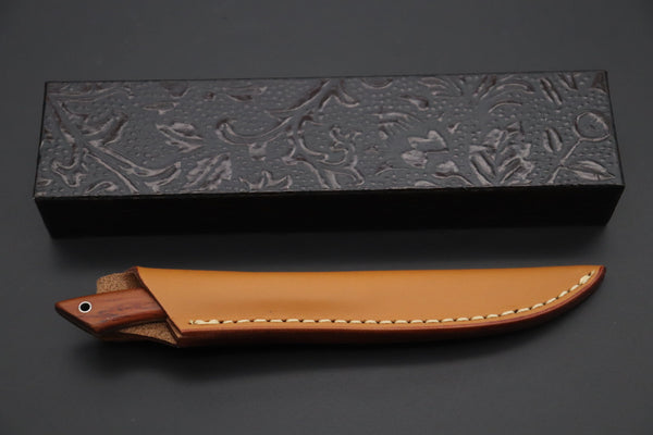 Hattori KD30-MEDAKA-1C Cowry X Damascus Little Fisherman's Utility (Cocobolo Wood Handle)