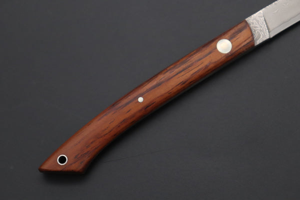 Hattori KD30-MEDAKA-1C Cowry X Damascus Little Fisherman's Utility (Cocobolo Wood Handle)