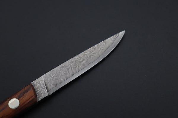 Hattori KD30-MEDAKA-1C Cowry X Damascus Little Fisherman's Utility (Cocobolo Wood Handle)