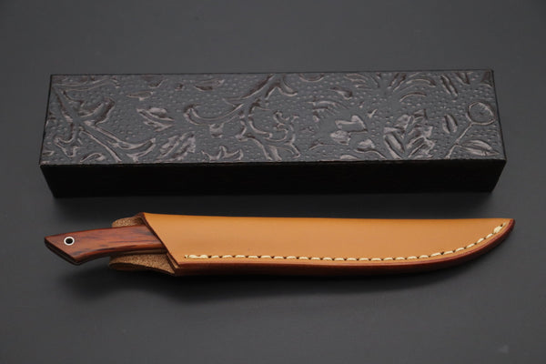 Hattori KD30-MEDAKA-2C Cowry X Damascus Little Fisherman's Utility (Cocobolo Wood Handle)