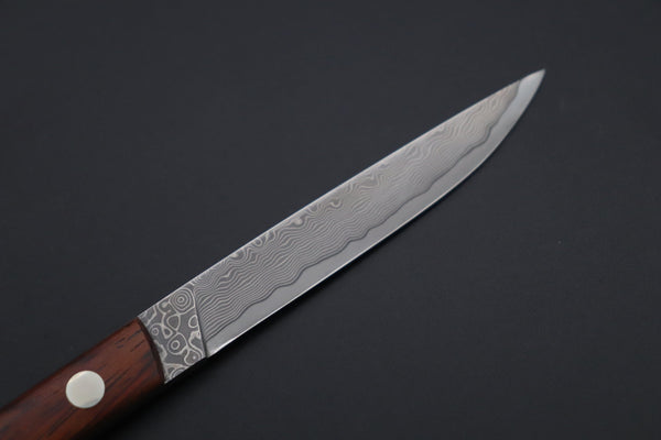 Hattori KD30-MEDAKA-2C Cowry X Damascus Little Fisherman's Utility (Cocobolo Wood Handle)