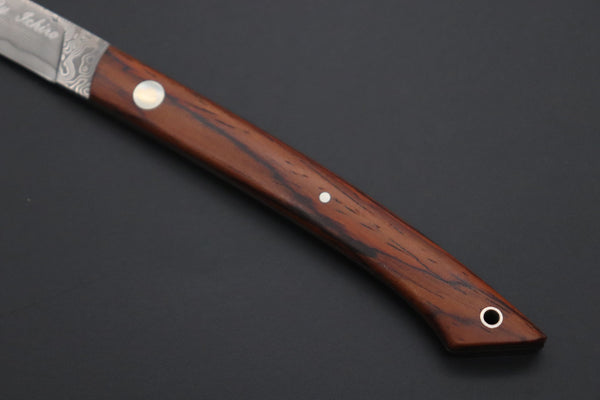 Hattori KD30-MEDAKA-2C Cowry X Damascus Little Fisherman's Utility (Cocobolo Wood Handle)