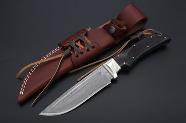 Hattori KD30-雅MIYABI (Cowry X Damascus Ultimate Edition, African Ebonywood Handle, KD30雅E)