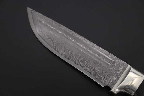 Hattori KD30-雅MIYABI (Cowry X Damascus Ultimate Edition, African Ebonywood Handle, KD30雅E)