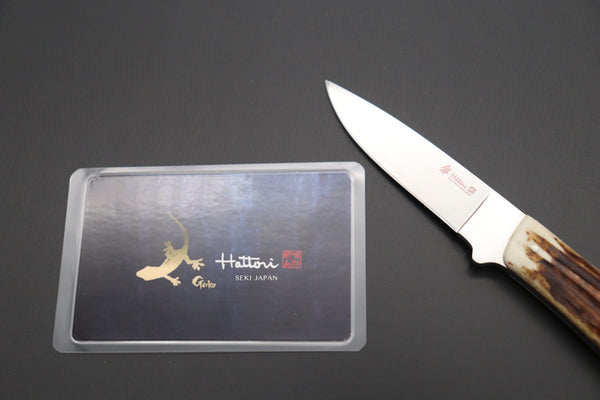 Hattori 傘 SAN-GECKO Limited Edition GECKO-19C Little Stag Custom Hunter (Stag Handle)