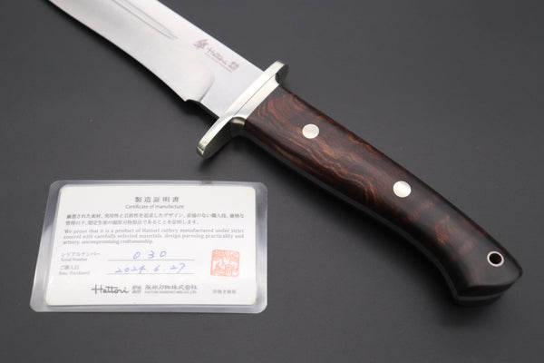 Hattori 傘 SAN-GECKO Limited Edition GECKO-22C Premium Big Fighter (Desert Ironwood Handle)