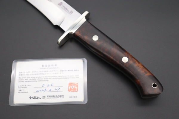 Hattori 傘 SAN-GECKO Limited Edition GECKO-22D Premium Big Fighter (Desert Ironwood Handle)