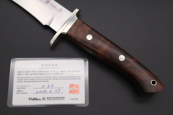 Hattori 傘 SAN-GECKO Limited Edition GECKO-22F Premium Big Fighter (Desert Ironwood Handle)