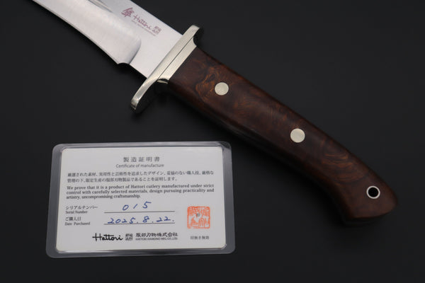 Hattori 傘 SAN-GECKO Limited Edition GECKO-28 Premium Big Fighter (Desert Ironwood Handle)