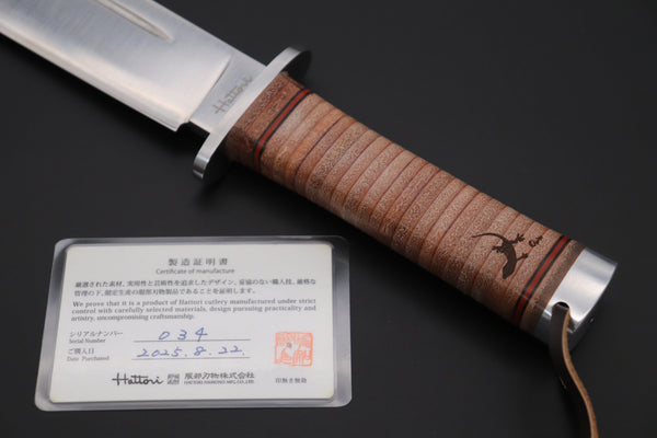 Hattori 傘 SAN-GECKO Limited Edition GECKO-30 Red Bowie Hunter (Convex Ground)