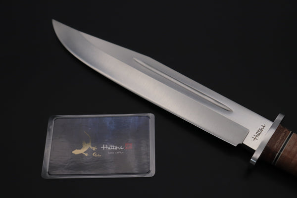 Hattori 傘 SAN-GECKO Limited Edition GECKO-31 Black Bowie Hunter (Hollow Ground)
