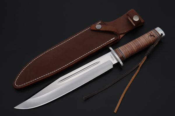 Hattori 傘 SAN-GECKO Limited Edition GECKO-31 Black Bowie Hunter (Hollow Ground)