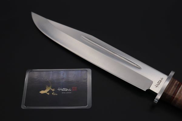 Hattori 傘 SAN-GECKO Limited Edition GECKO-32 Red Bowie Hunter (Hollow Ground)