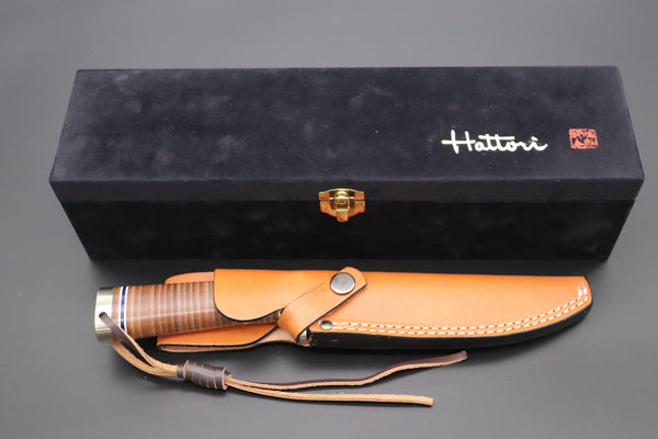 Hattori 傘 SAN Limited Edition SAN-111 Cowry-X Damascus "Classic Final Road Hunter” (Extra Large = Extra Limited)