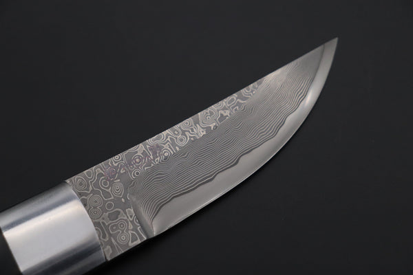 Hattori 傘 SAN Limited Edition SAN-114 Cowry-X Damascus TANTO (Single Bevel Edge )