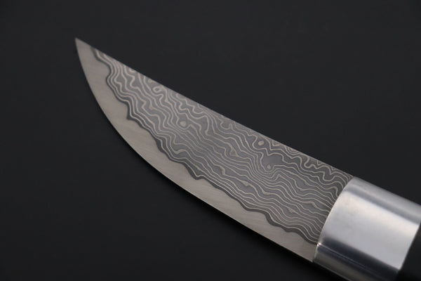 Hattori 傘 SAN Limited Edition SAN-114 Cowry-X Damascus TANTO (Single Bevel Edge )