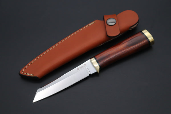 Hattori 傘 SAN Limited Edition  SAN-117-2 "Serial No.2" Custom Classic Tanto (Cocobolo Wood Handle)