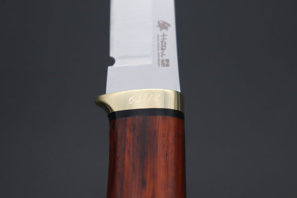 Hattori 傘 SAN Limited Edition  SAN-117-2 "Serial No.2" Custom Classic Tanto (Cocobolo Wood Handle)