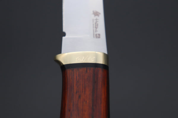 Hattori 傘 SAN Limited Edition  SAN-117-3 "Serial No.3" Custom Classic Tanto (Cocobolo Wood Handle)