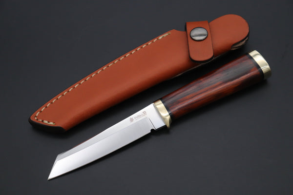 Hattori 傘 SAN Limited Edition  SAN-117-4 "Serial No.4" Custom Classic Tanto (Cocobolo Wood Handle)