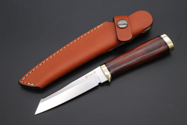 Hattori 傘 SAN Limited Edition  SAN-117-5 "Serial No.5" Custom Classic Tanto (Cocobolo Wood Handle)