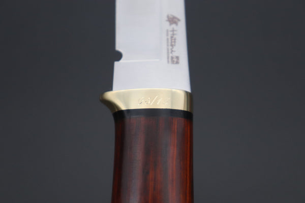 Hattori 傘 SAN Limited Edition  SAN-117-5 "Serial No.5" Custom Classic Tanto (Cocobolo Wood Handle)