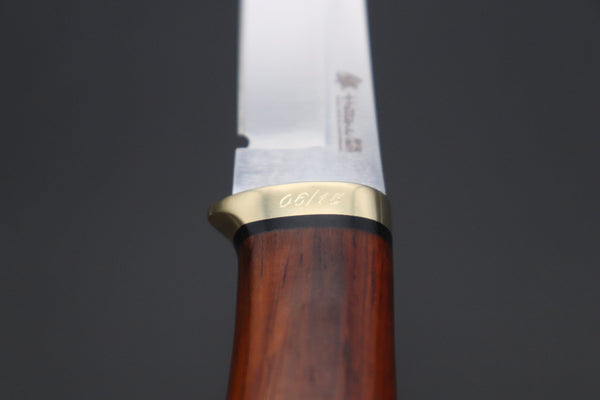 Hattori 傘 SAN Limited Edition  SAN-117-6 "Serial No.6" Custom Classic Tanto (Cocobolo Wood Handle)