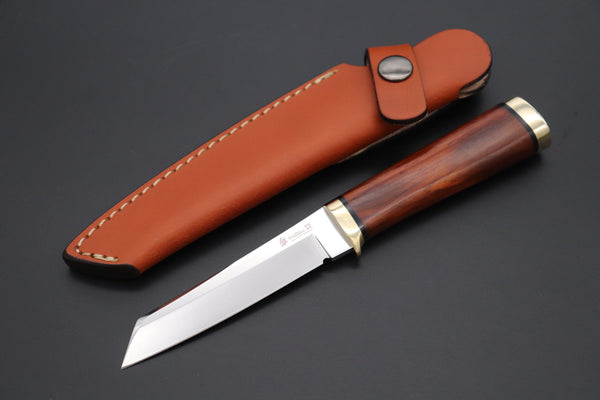 Hattori 傘 SAN Limited Edition  SAN-117-8 "Serial No.8" Custom Classic Tanto (Cocobolo Wood Handle)