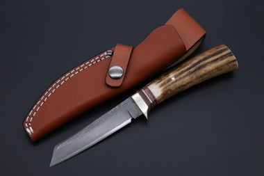 Hattori 傘 SAN Limited Edition SAN-127D "Cowry X Damascus Classic Tanto"