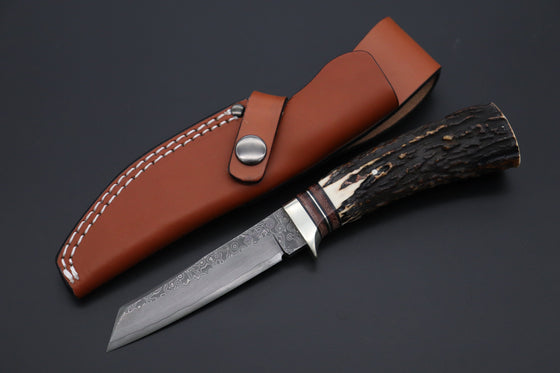 Hattori 傘 SAN Limited Edition SAN-127E "Cowry X Damascus Classic Tanto"