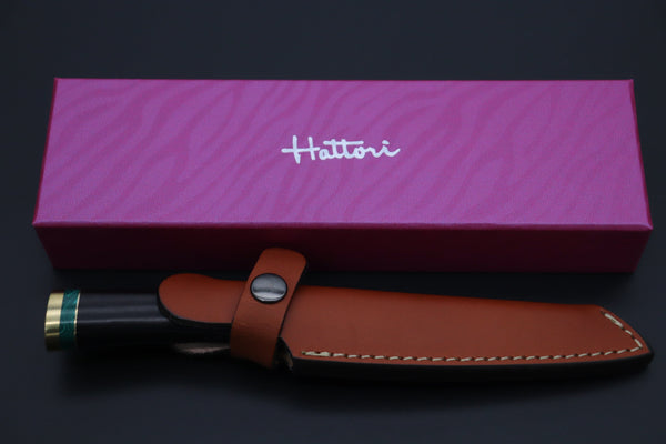 Hattori 傘 SAN Limited Edition SAN-130 "Cowry X Damascus Classic Tanto"