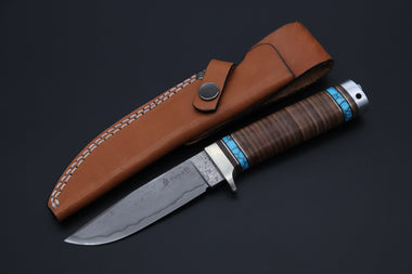 Hattori 傘 SAN Limited Edition SAN-134 Cowry-X Damascus Mighty Hunter (Premium Turquoise Edition)