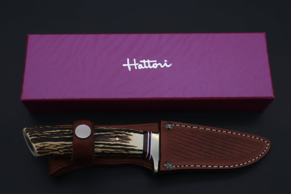Hattori 傘 SAN Limited Edition SAN-143 Cowry-X Damascus Stream Wild Hunter