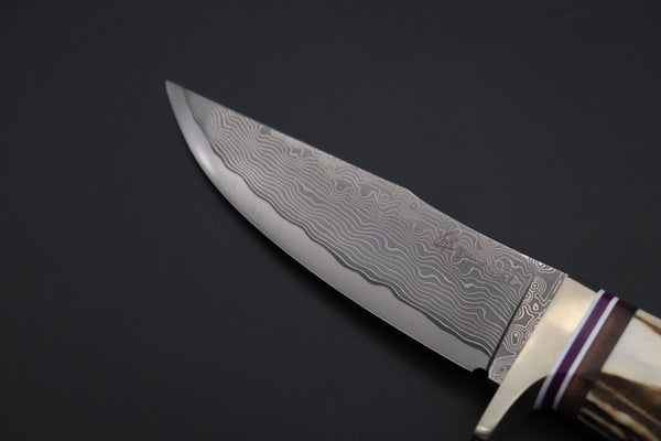 Hattori 傘 SAN Limited Edition SAN-143 Cowry-X Damascus Stream Wild Hunter