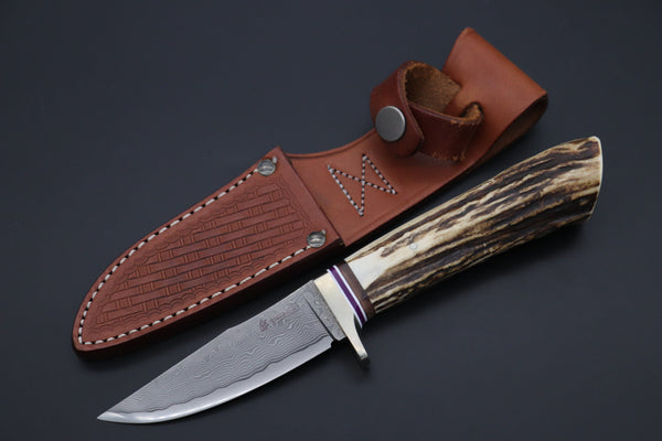 Hattori 傘 SAN Limited Edition SAN-143 Cowry-X Damascus Stream Wild Hunter