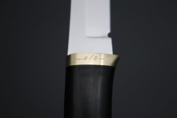 Hattori 傘 SAN Limited Edition SAN-151 "Hattori Natures Edition" Custom Classic Tanto (Custom African Ebony & Walnut Combination Wood Handle)