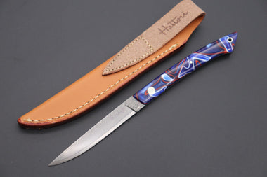 Hattori 傘 SAN Limited Edition SAN-75 Cowry-X Damascus “Two-Tone” Slim Utility