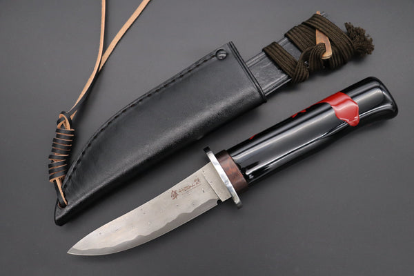 Hattori 傘 SAN Limited Edition “Wajima Urushi & Maki-e Project” SAN-118 HD Damascus "黒 朱 GECKO" "Vermilion Gecko"