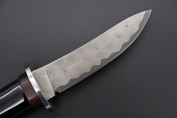 Hattori 傘 SAN Limited Edition “Wajima Urushi & Maki-e Project” SAN-118 HD Damascus "黒 朱 GECKO" "Vermilion Gecko"