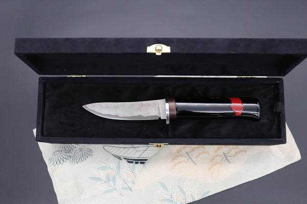 Hattori 傘 SAN Limited Edition “Wajima Urushi & Maki-e Project” SAN-118 HD Damascus "黒 朱 GECKO" "Vermilion Gecko"