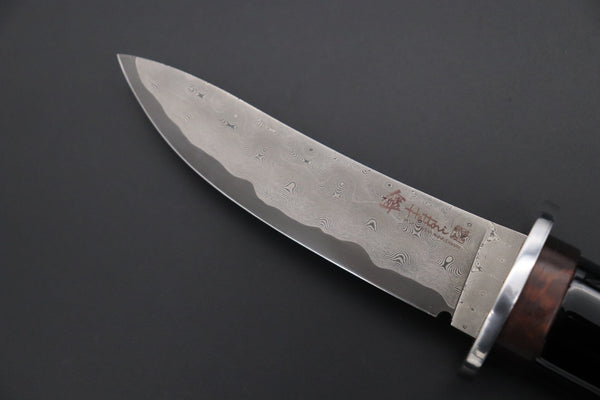 Hattori 傘 SAN Limited Edition “Wajima Urushi & Maki-e Project” SAN-118 HD Damascus "黒 朱 GECKO" "Vermilion Gecko"