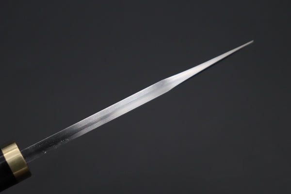 Hattori 傘 SAN Limited Hattori Natures Edition SAN-144 Cowry-X Damascus Special Utility Hunter "Custom Combination Handle African Ebonywood Handle with Quince Burl Wood"